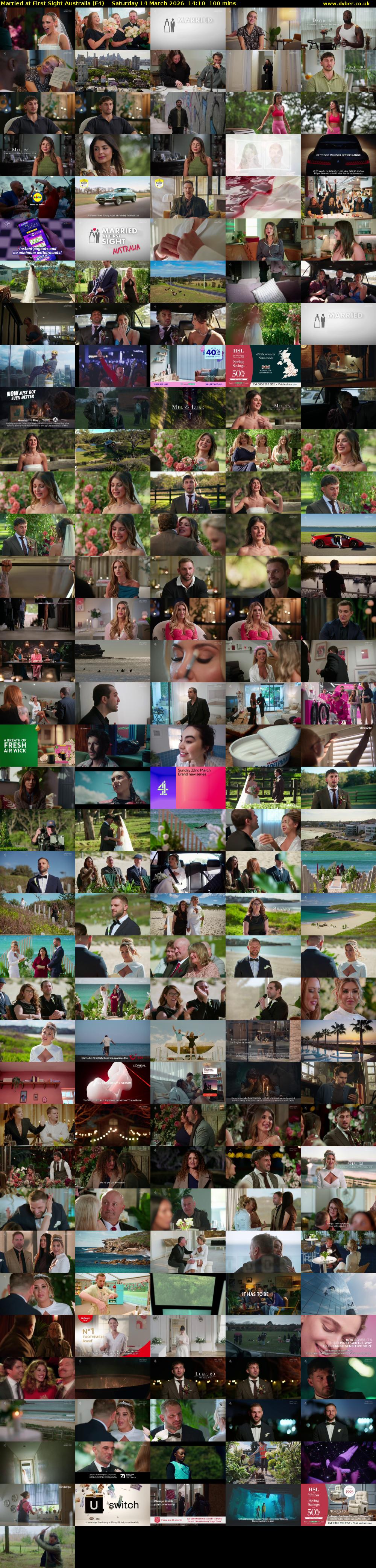 Married at First Sight Australia (E4) Saturday 14 March 2026 14:10 - 15:50