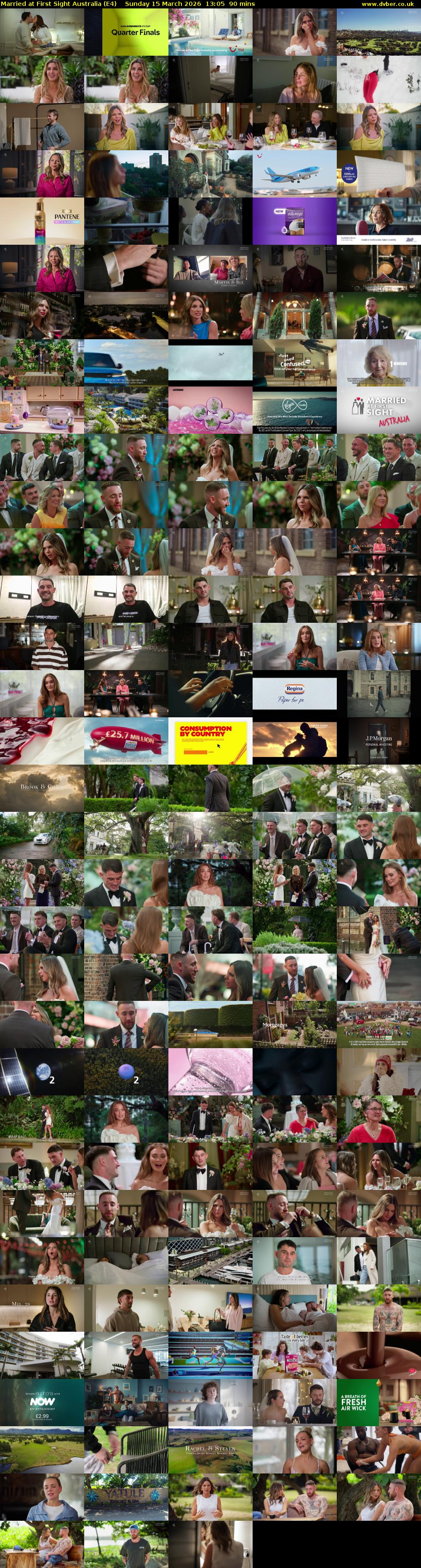 Married at First Sight Australia (E4) Sunday 15 March 2026 13:05 - 14:35