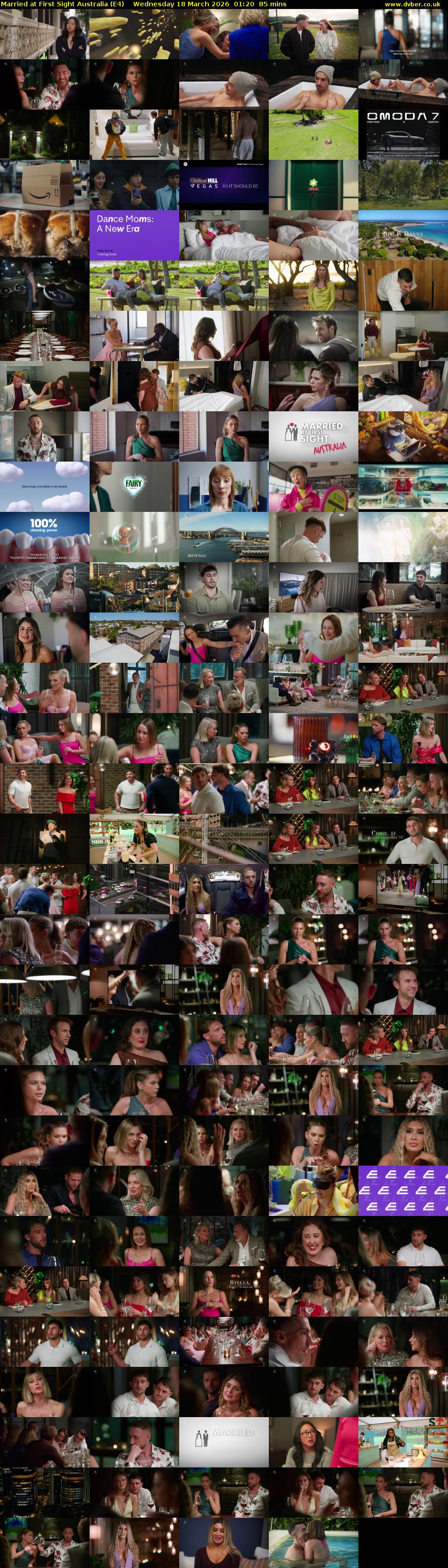 Married at First Sight Australia (E4) Wednesday 18 March 2026 01:20 - 02:45