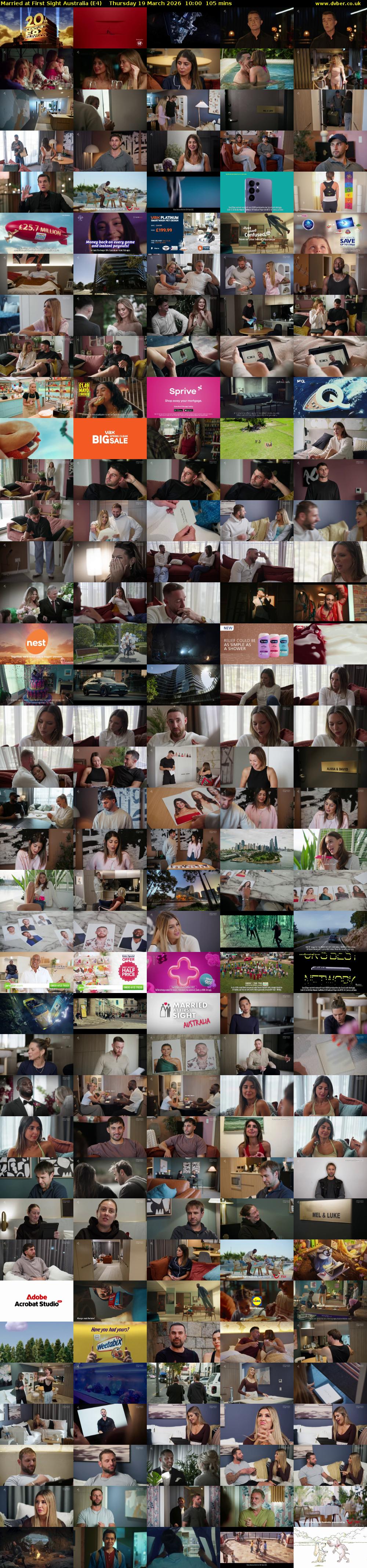 Married at First Sight Australia (E4) Thursday 19 March 2026 10:00 - 11:45