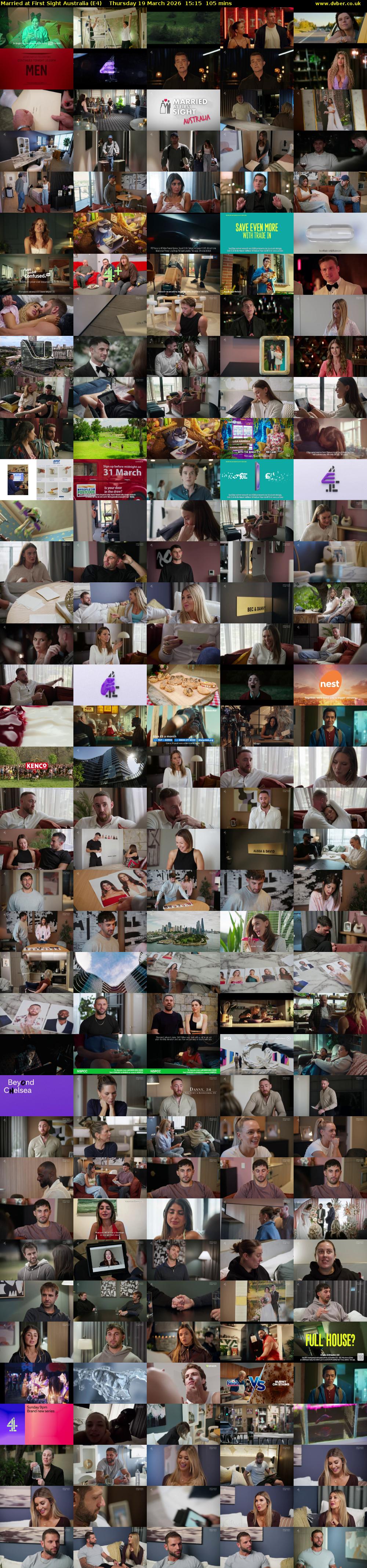 Married at First Sight Australia (E4) Thursday 19 March 2026 15:15 - 17:00