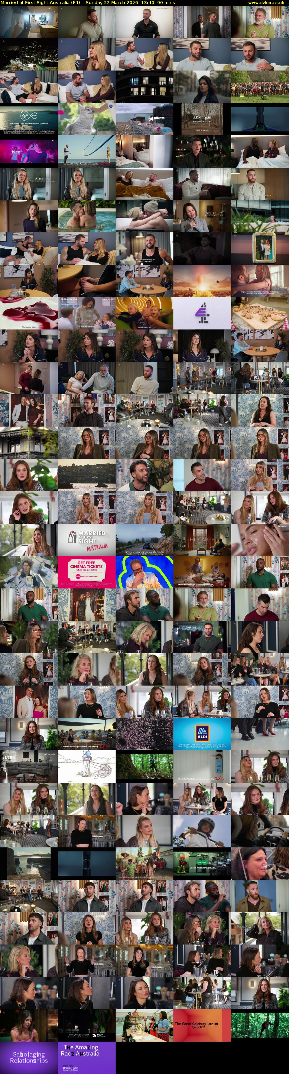 Married at First Sight Australia (E4) Sunday 22 March 2026 13:40 - 15:10