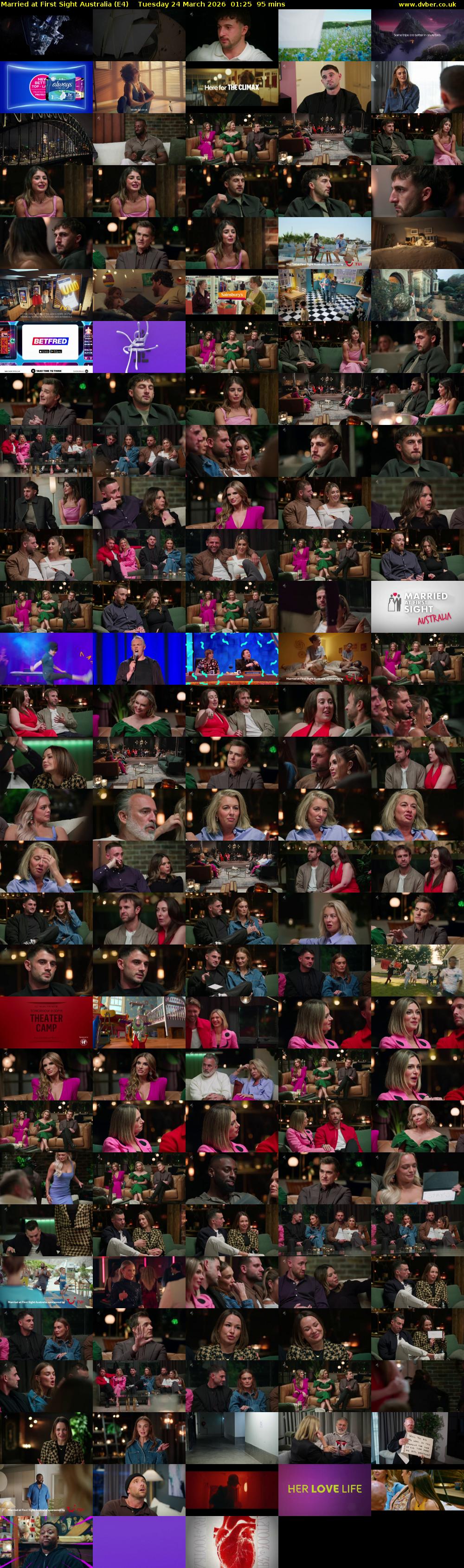 Married at First Sight Australia (E4) Tuesday 24 March 2026 01:25 - 03:00