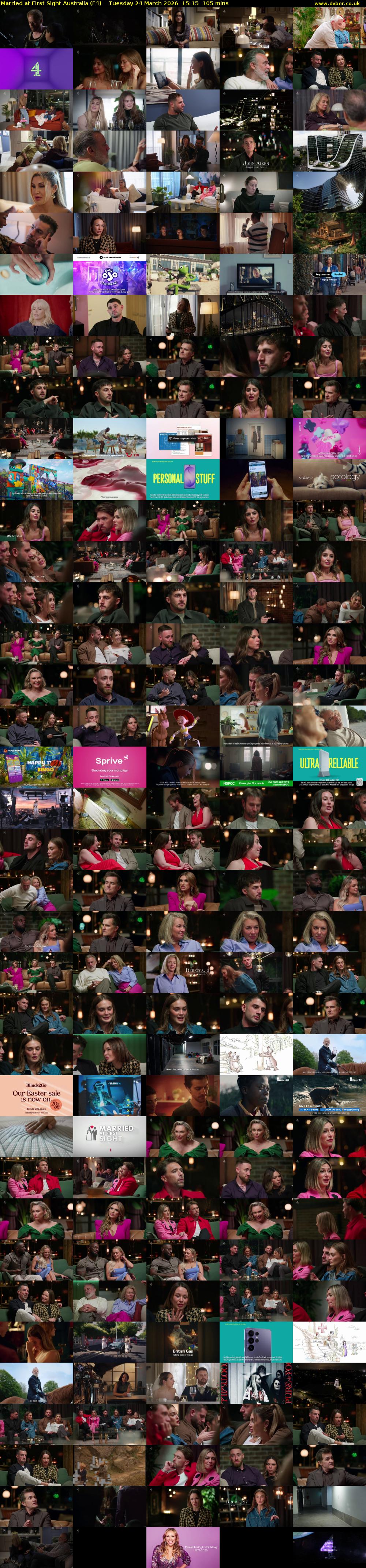 Married at First Sight Australia (E4) Tuesday 24 March 2026 15:15 - 17:00