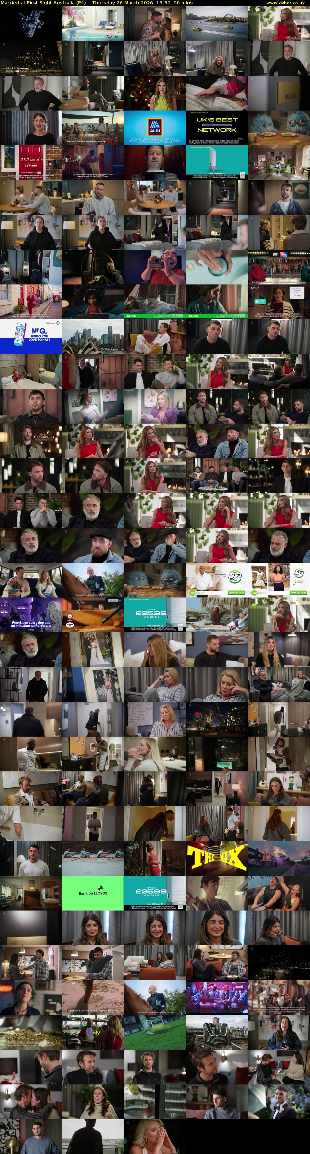 Married at First Sight Australia (E4) Thursday 26 March 2026 15:30 - 17:00