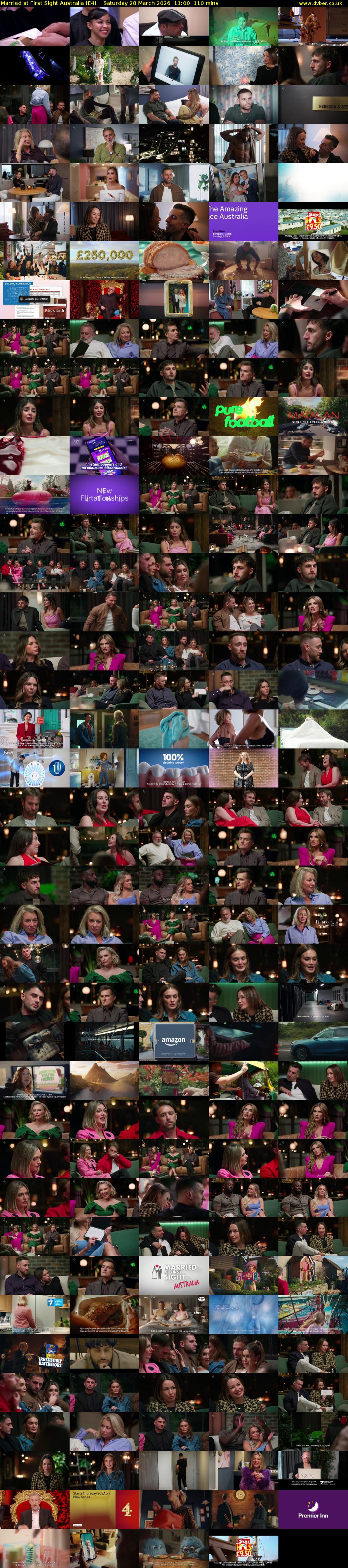 Married at First Sight Australia (E4) Saturday 28 March 2026 11:00 - 12:50