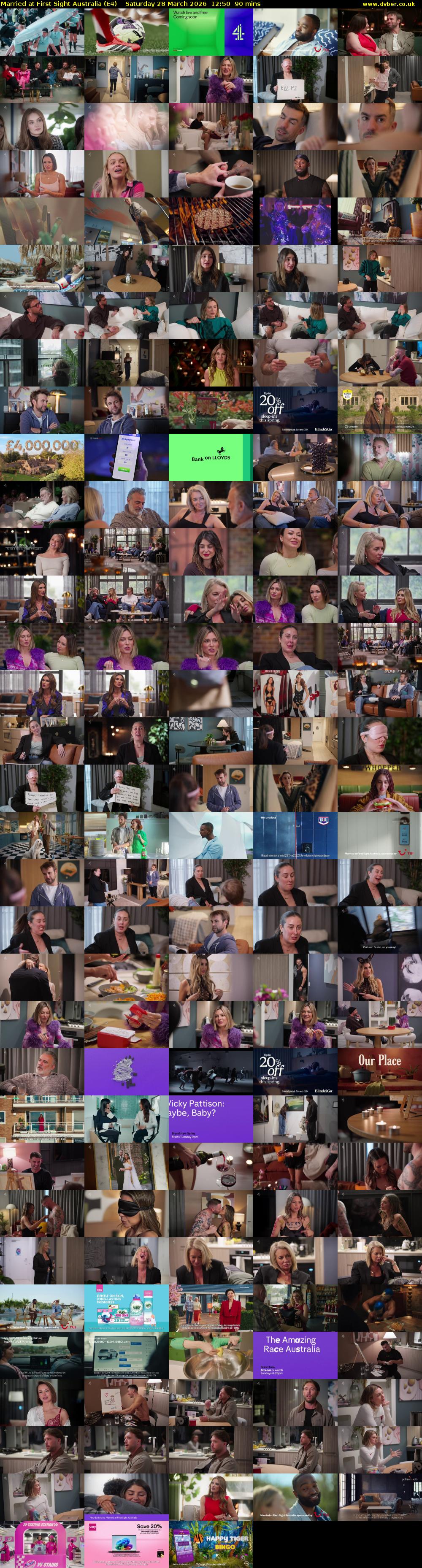 Married at First Sight Australia (E4) Saturday 28 March 2026 12:50 - 14:20