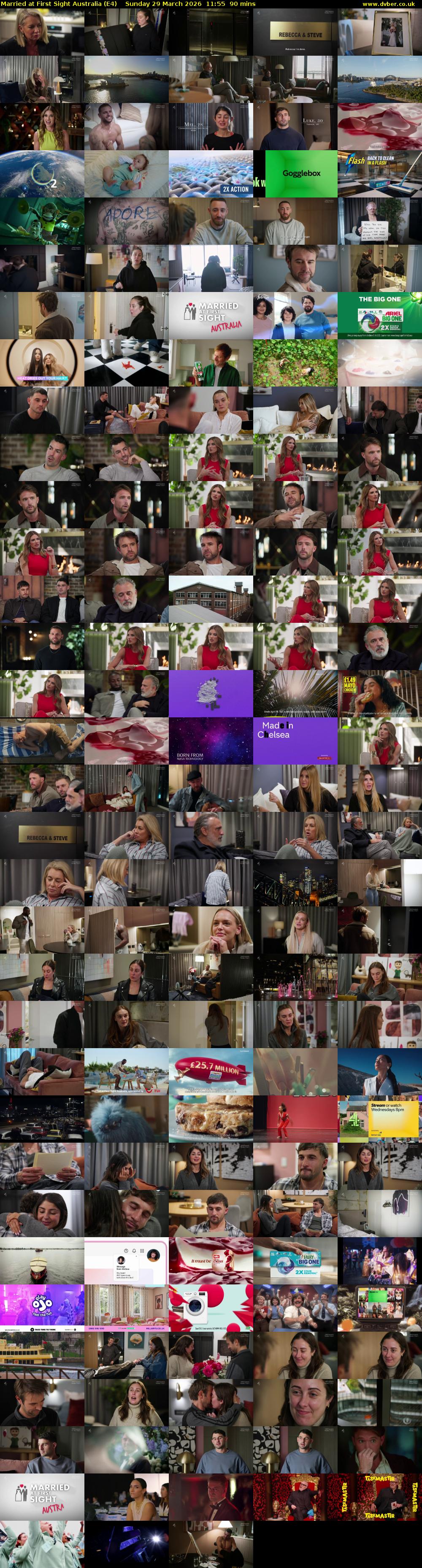 Married at First Sight Australia (E4) Sunday 29 March 2026 11:55 - 13:25