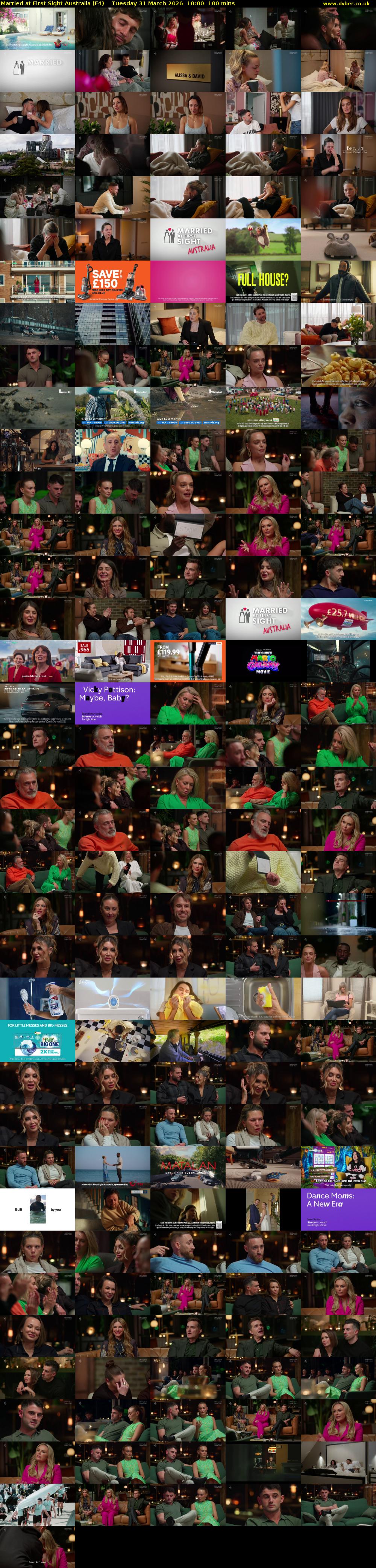 Married at First Sight Australia (E4) Tuesday 31 March 2026 10:00 - 11:40