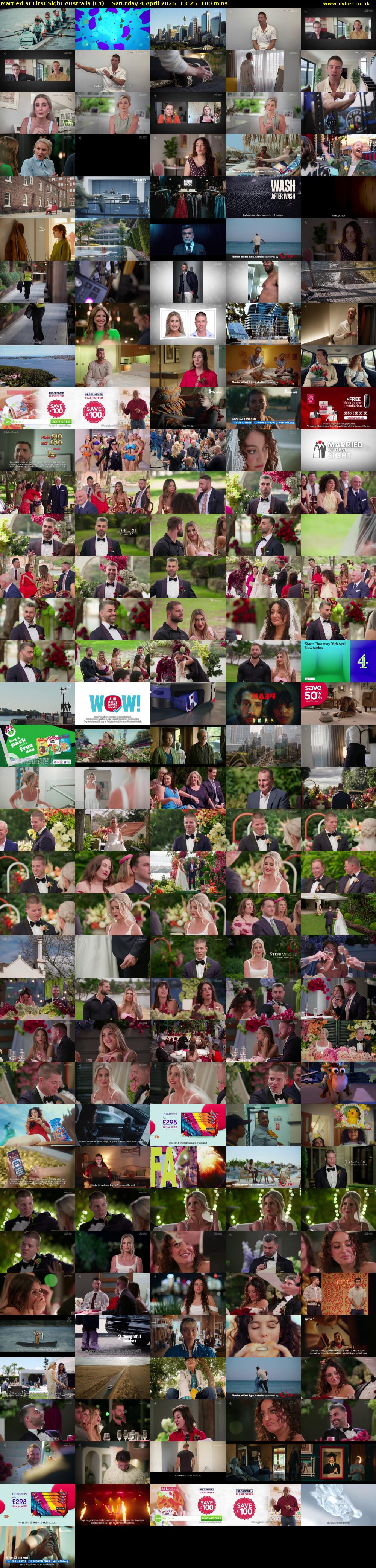 Married at First Sight Australia (E4) Saturday 4 April 2026 13:25 - 15:05