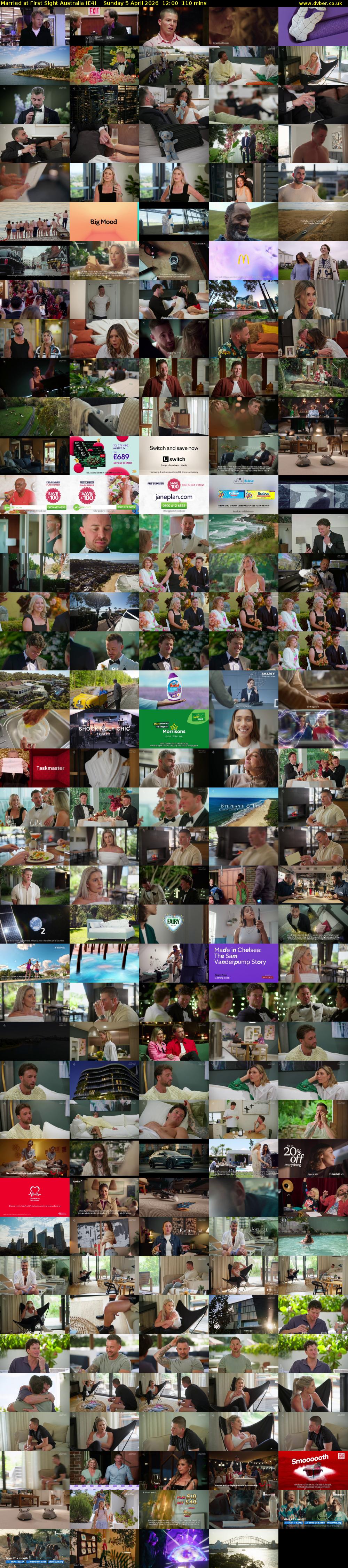 Married at First Sight Australia (E4) Sunday 5 April 2026 12:00 - 13:50