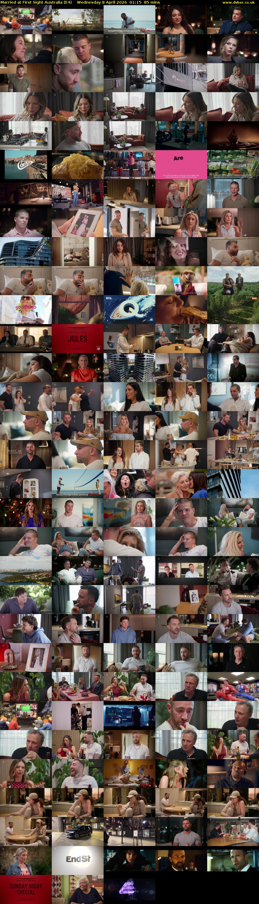 Married at First Sight Australia (E4) Wednesday 8 April 2026 01:15 - 02:40