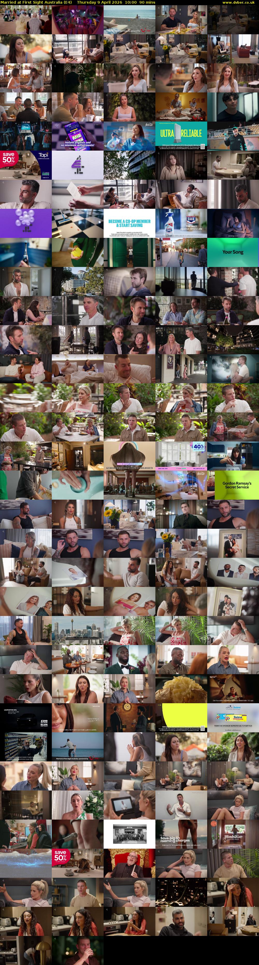 Married at First Sight Australia (E4) Thursday 9 April 2026 10:00 - 11:30