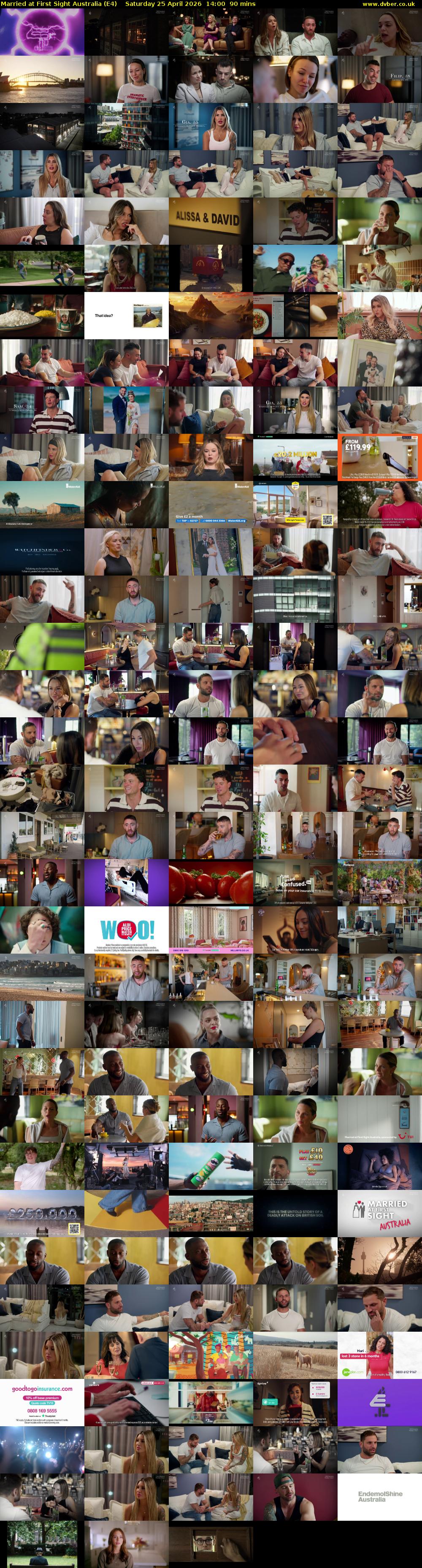 Married at First Sight Australia (E4) Saturday 25 April 2026 14:00 - 15:30