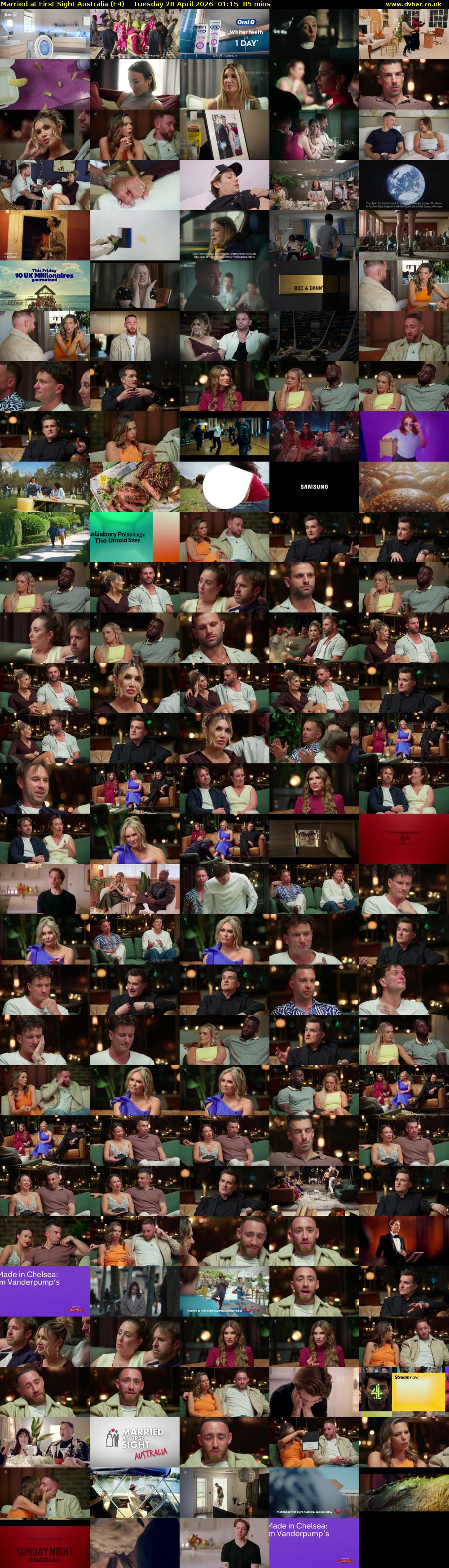 Married at First Sight Australia (E4) Tuesday 28 April 2026 01:15 - 02:40