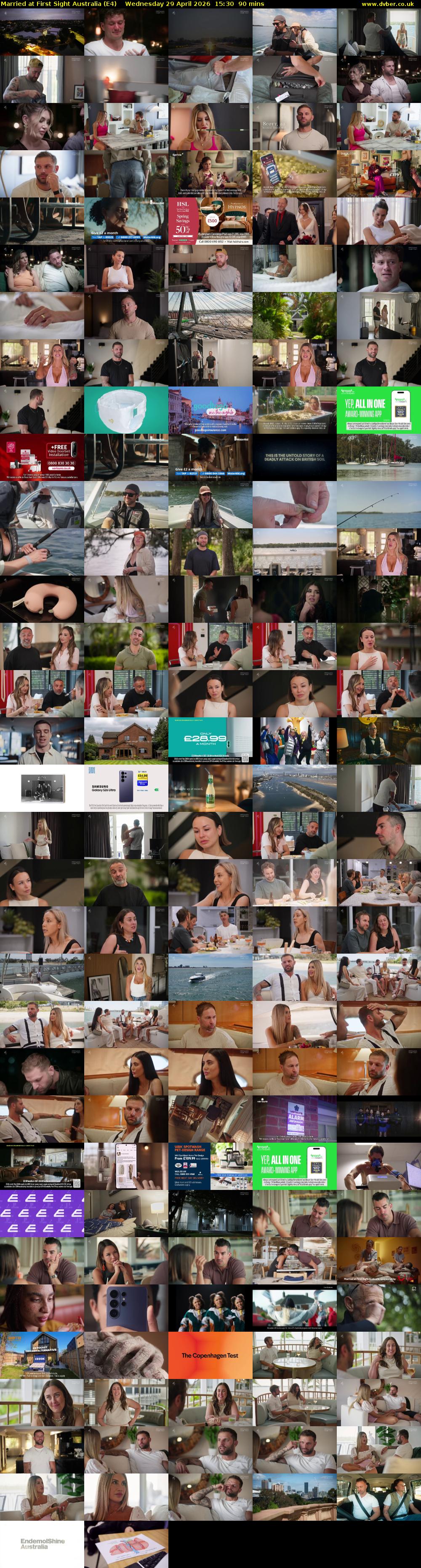 Married at First Sight Australia (E4) Wednesday 29 April 2026 15:30 - 17:00