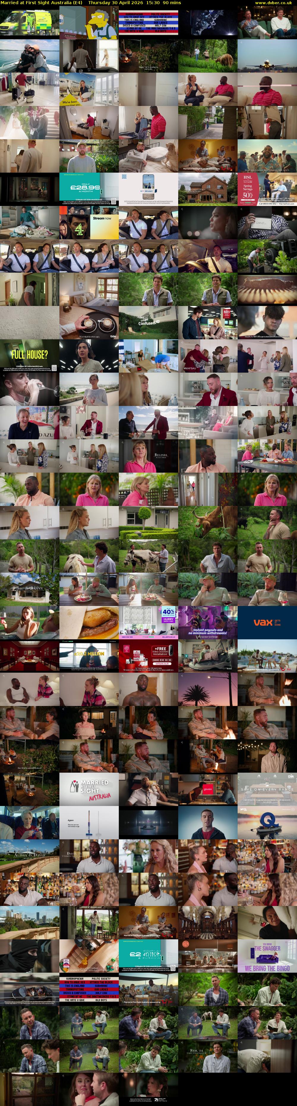 Married at First Sight Australia (E4) Thursday 30 April 2026 15:30 - 17:00