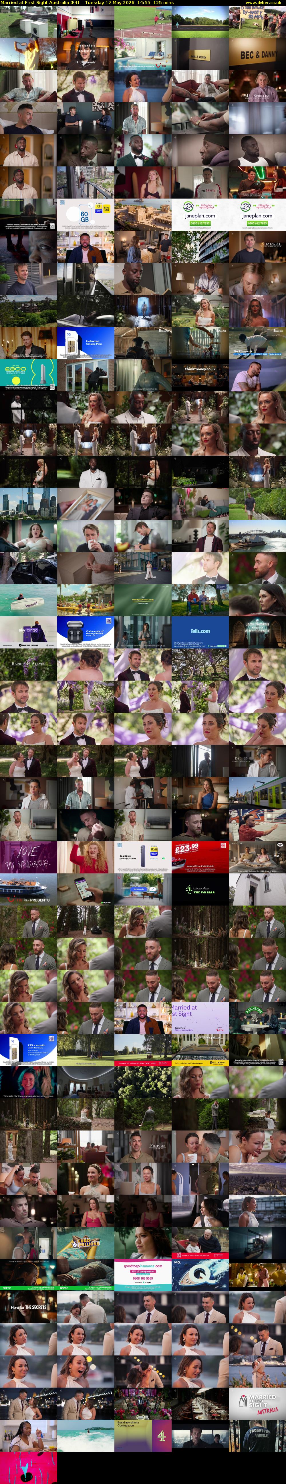 Married at First Sight Australia (E4) Tuesday 12 May 2026 14:55 - 17:00