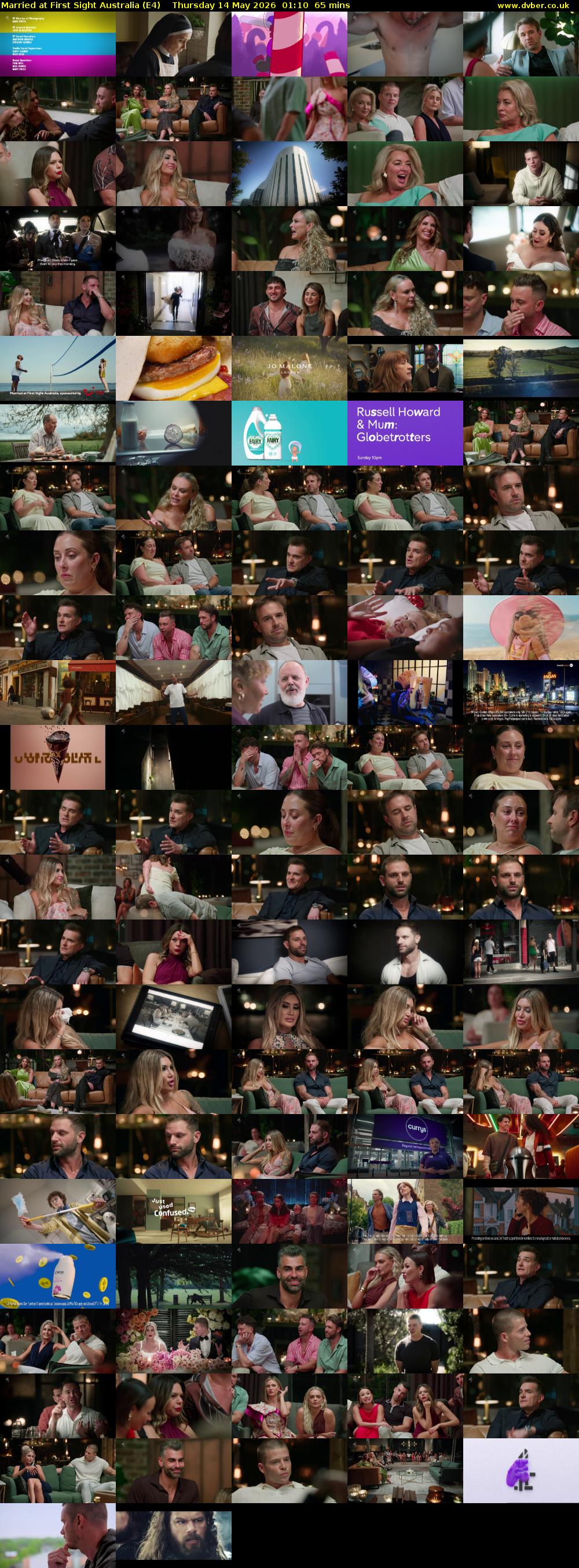 Married at First Sight Australia (E4) Thursday 14 May 2026 01:10 - 02:15