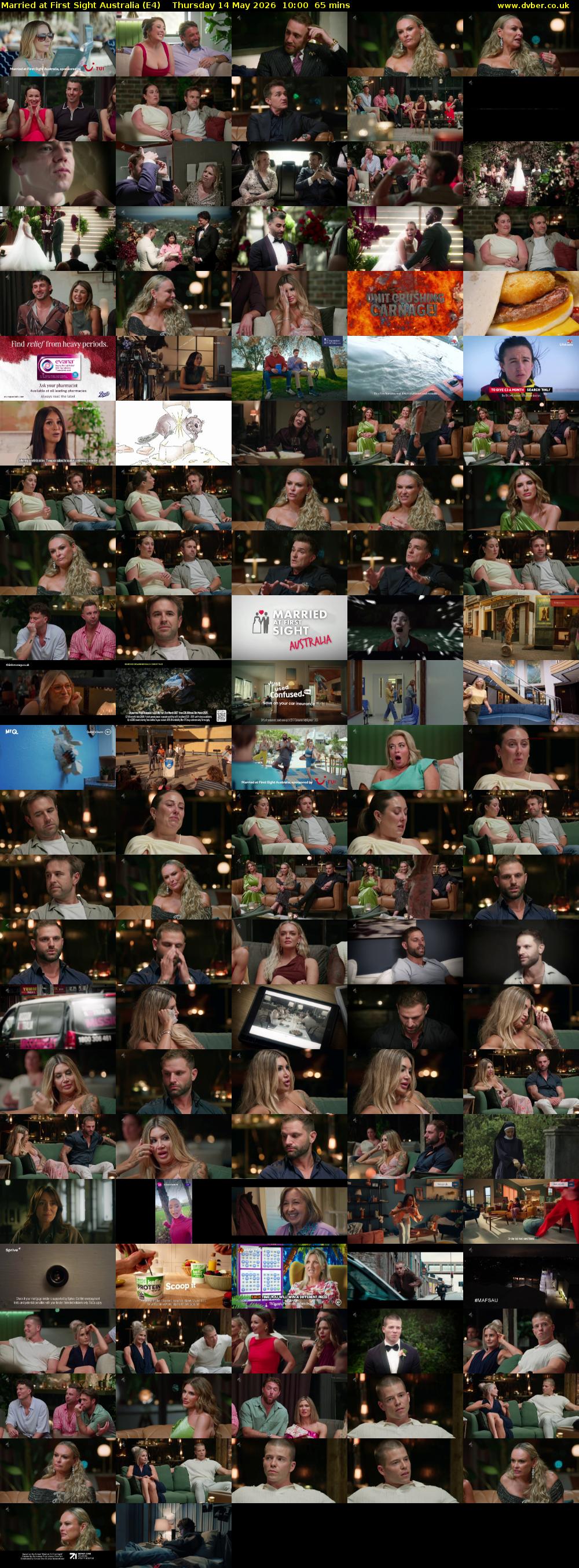 Married at First Sight Australia (E4) Thursday 14 May 2026 10:00 - 11:05