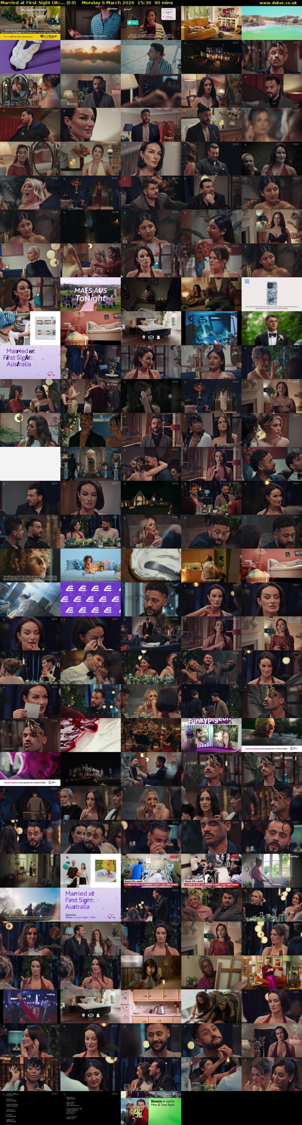 Married at First Sight UK:... (E4) Monday 9 March 2026 15:30 - 17:00