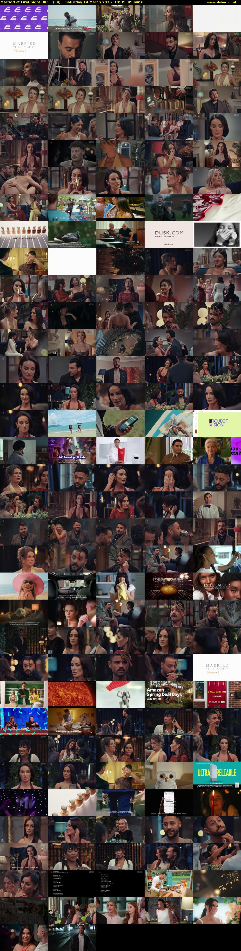 Married at First Sight UK:... (E4) Saturday 14 March 2026 10:35 - 12:10