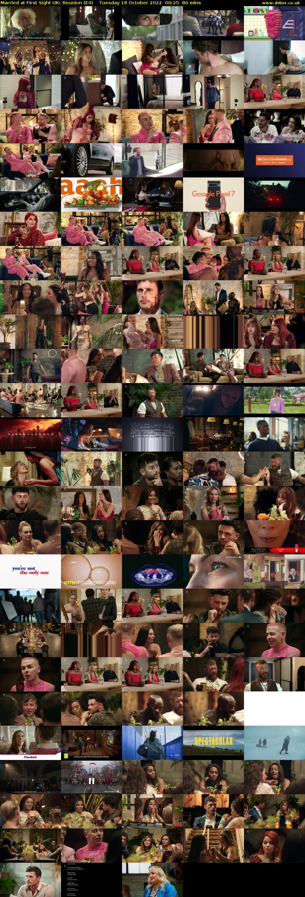 Married at First Sight UK: Reunion (E4) Tuesday 18 October 2022 00:25 - 01:45