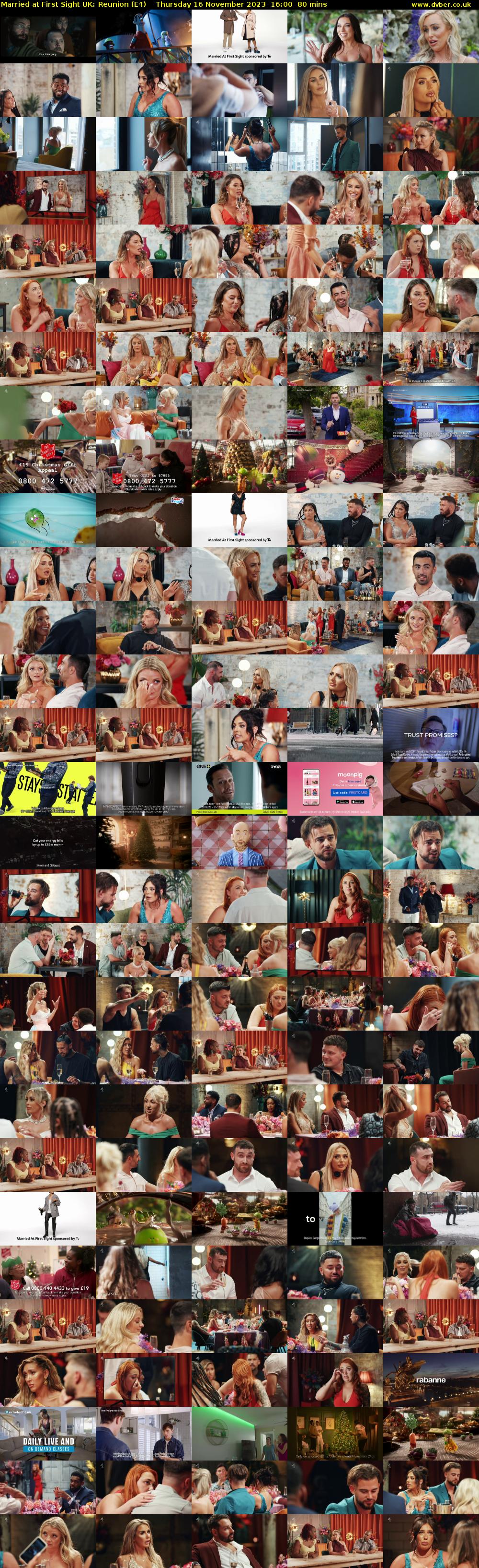 Married at First Sight UK: Reunion (E4) Thursday 16 November 2023 16:00 - 17:20