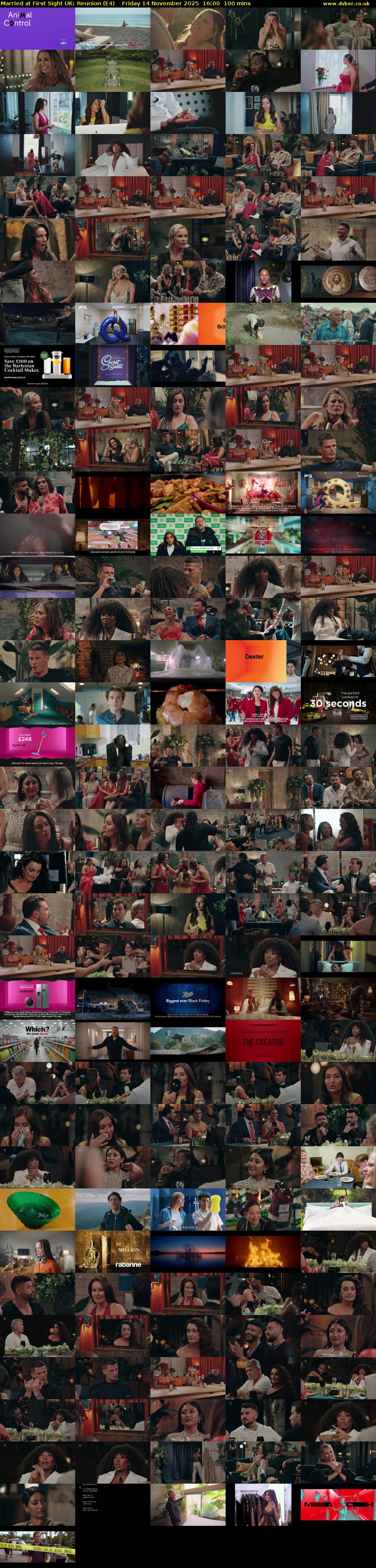 Married at First Sight UK: Reunion (E4) Friday 14 November 2025 16:00 - 17:40