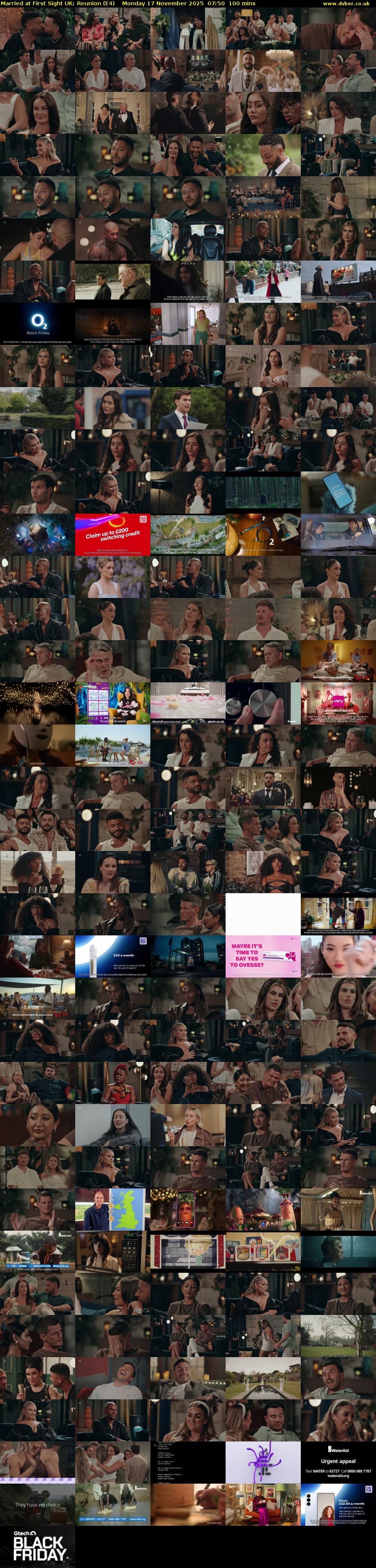 Married at First Sight UK: Reunion (E4) Monday 17 November 2025 07:50 - 09:30