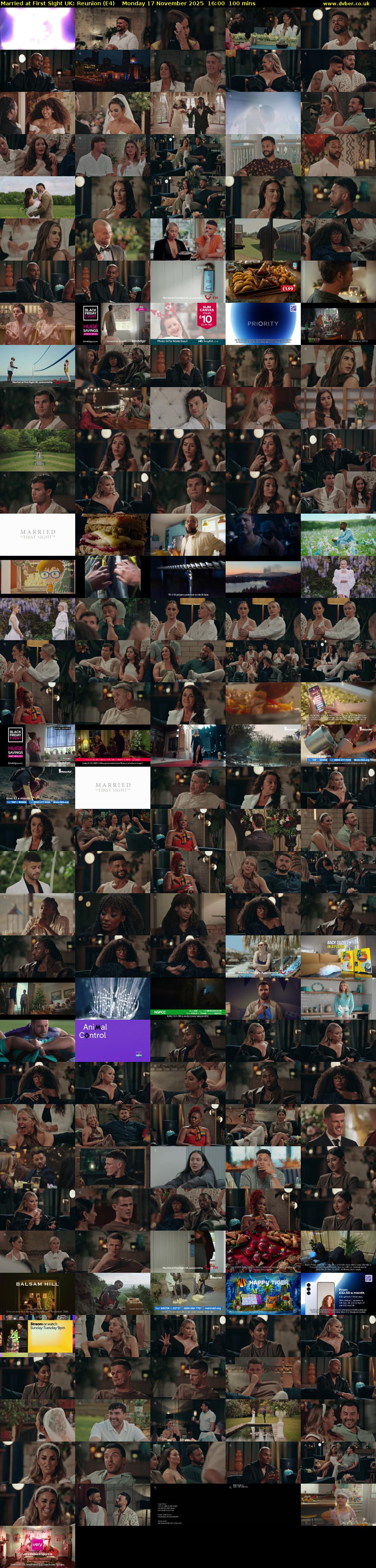 Married at First Sight UK: Reunion (E4) Monday 17 November 2025 16:00 - 17:40