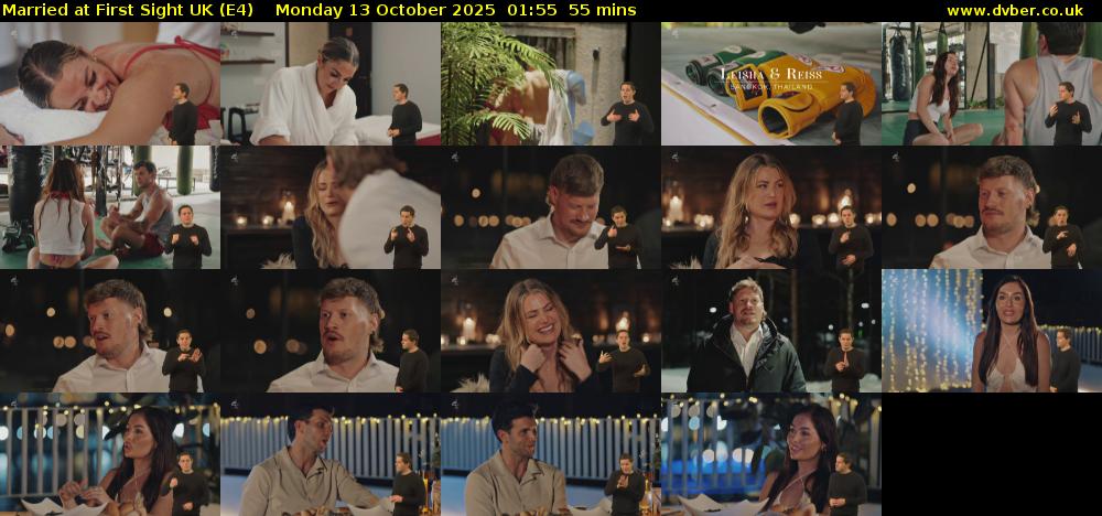 Married at First Sight UK (E4) Monday 13 October 2025 01:55 - 02:50