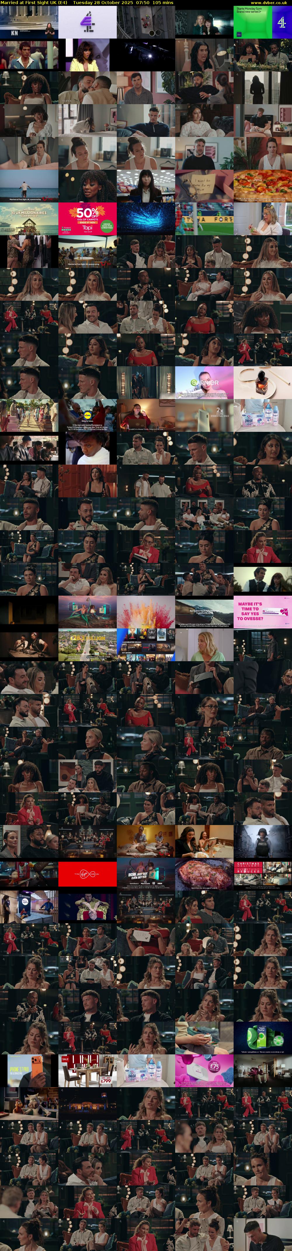 Married at First Sight UK (E4) Tuesday 28 October 2025 07:50 - 09:35