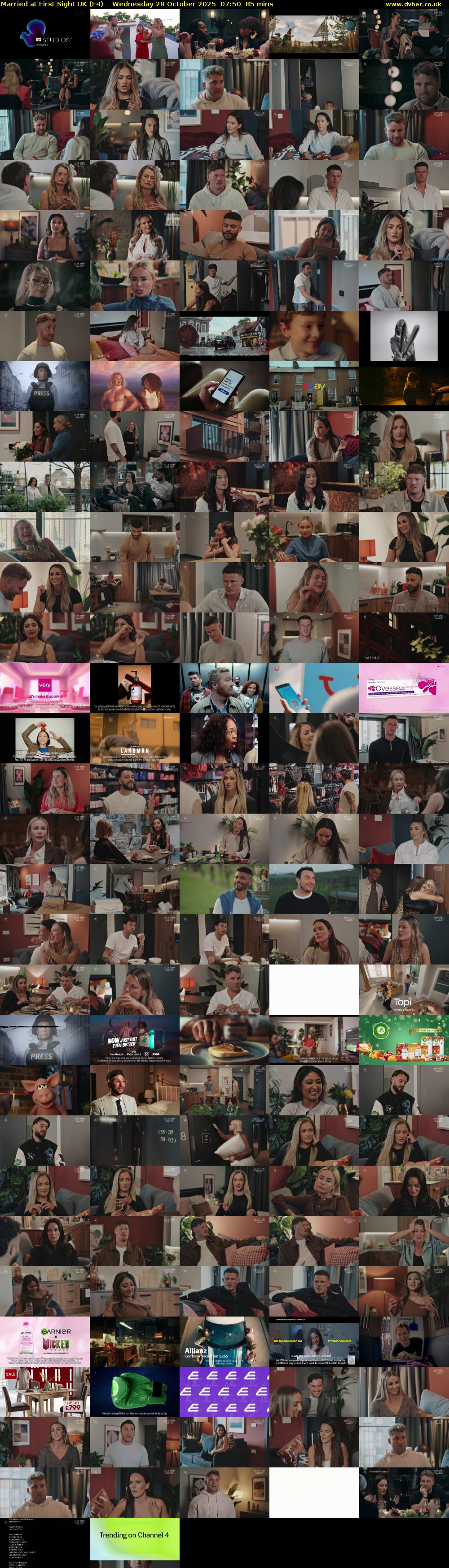 Married at First Sight UK (E4) Wednesday 29 October 2025 07:50 - 09:15