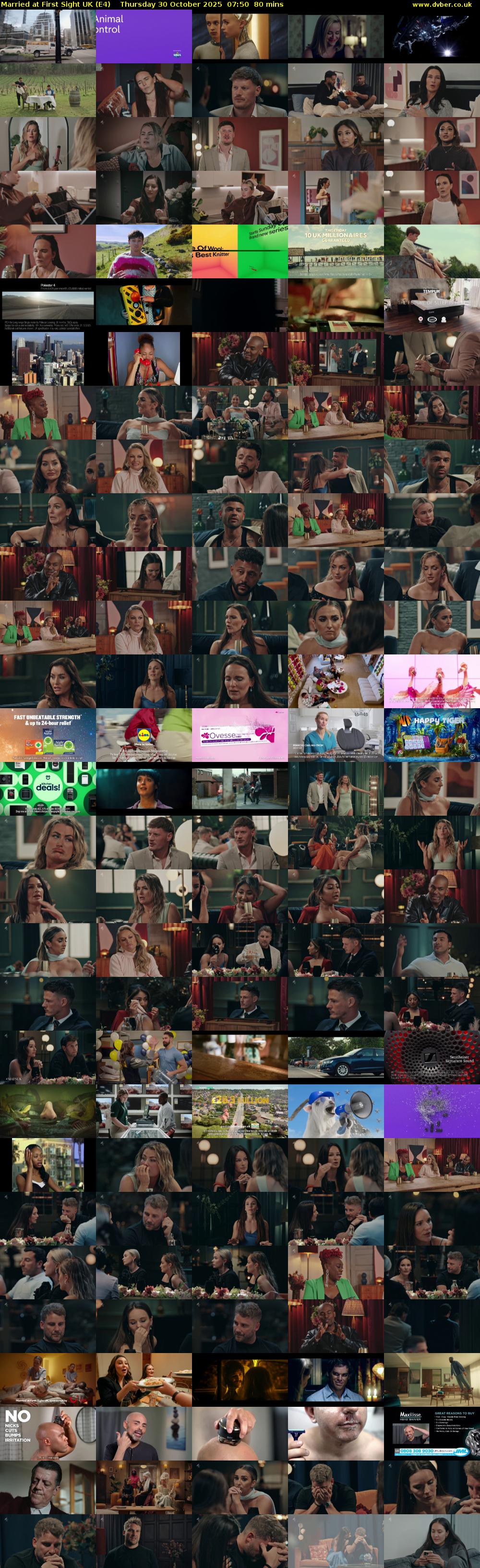 Married at First Sight UK (E4) Thursday 30 October 2025 07:50 - 09:10