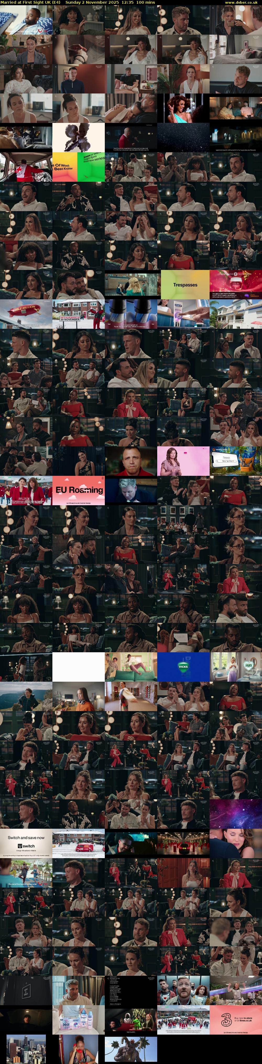 Married at First Sight UK (E4) Sunday 2 November 2025 12:35 - 14:15