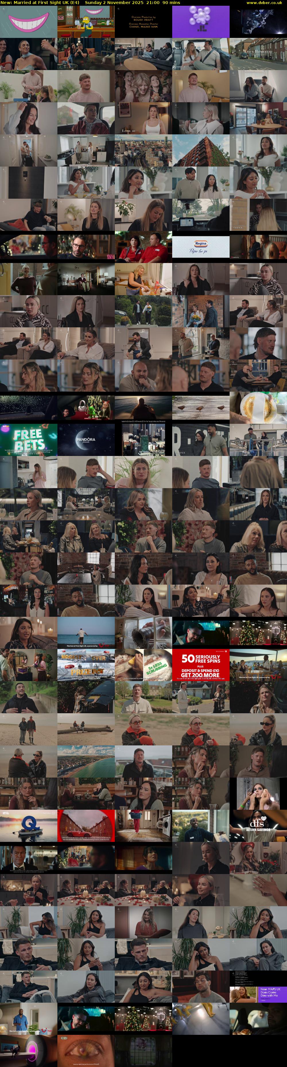 Married at First Sight UK (E4) Sunday 2 November 2025 21:00 - 22:30