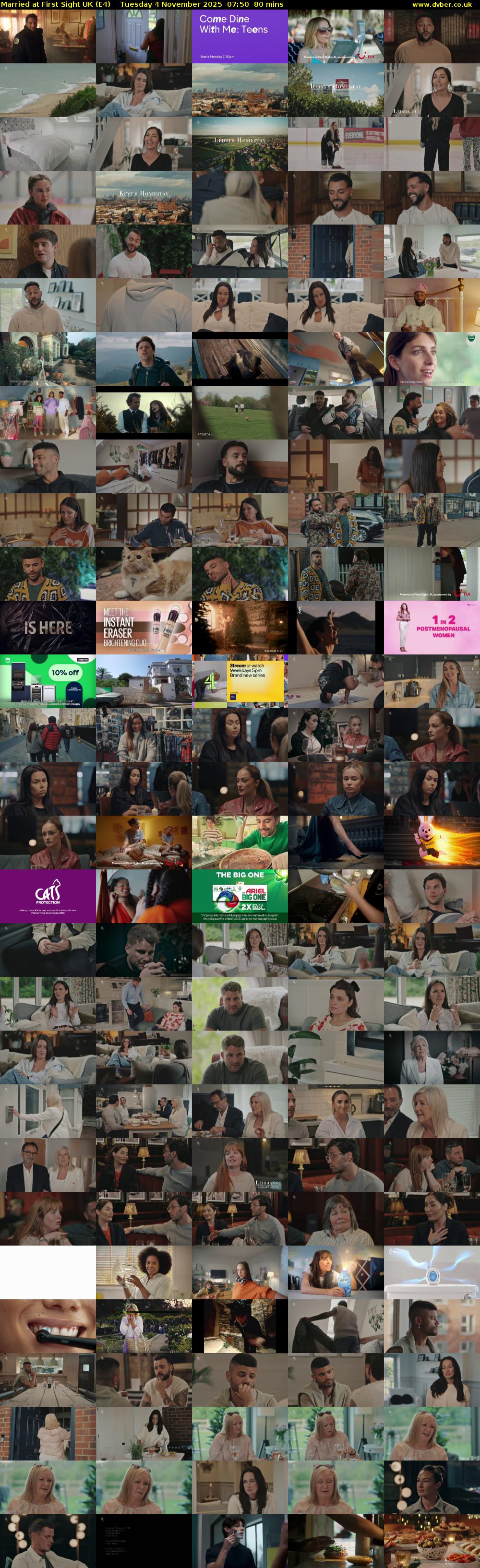 Married at First Sight UK (E4) Tuesday 4 November 2025 07:50 - 09:10