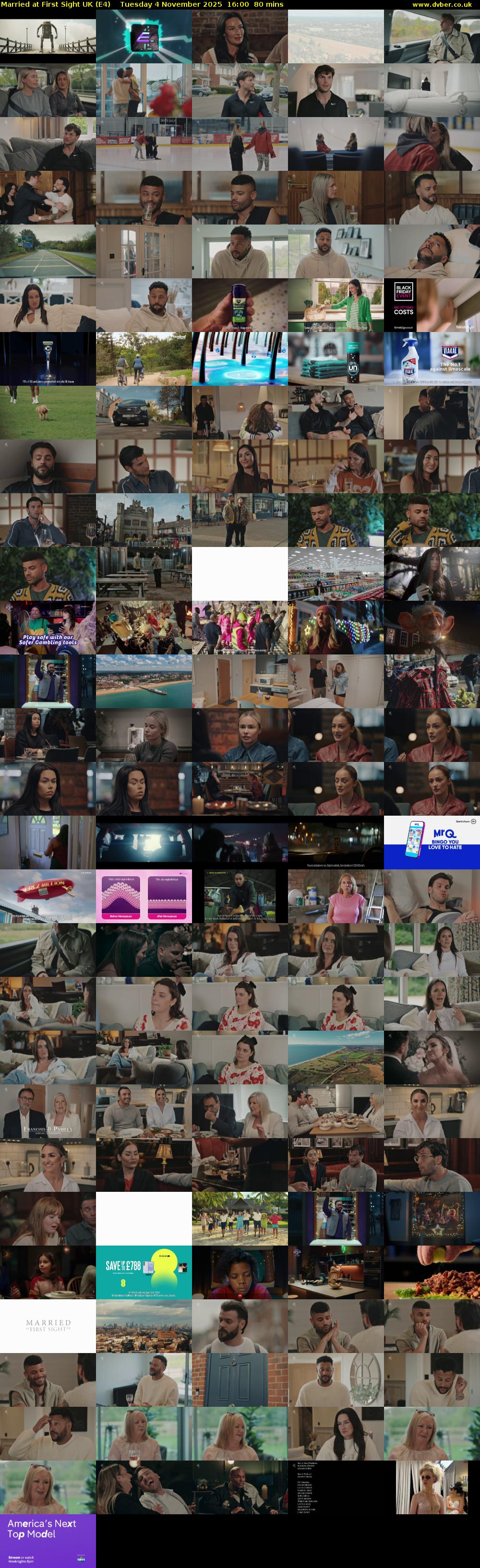 Married at First Sight UK (E4) Tuesday 4 November 2025 16:00 - 17:20