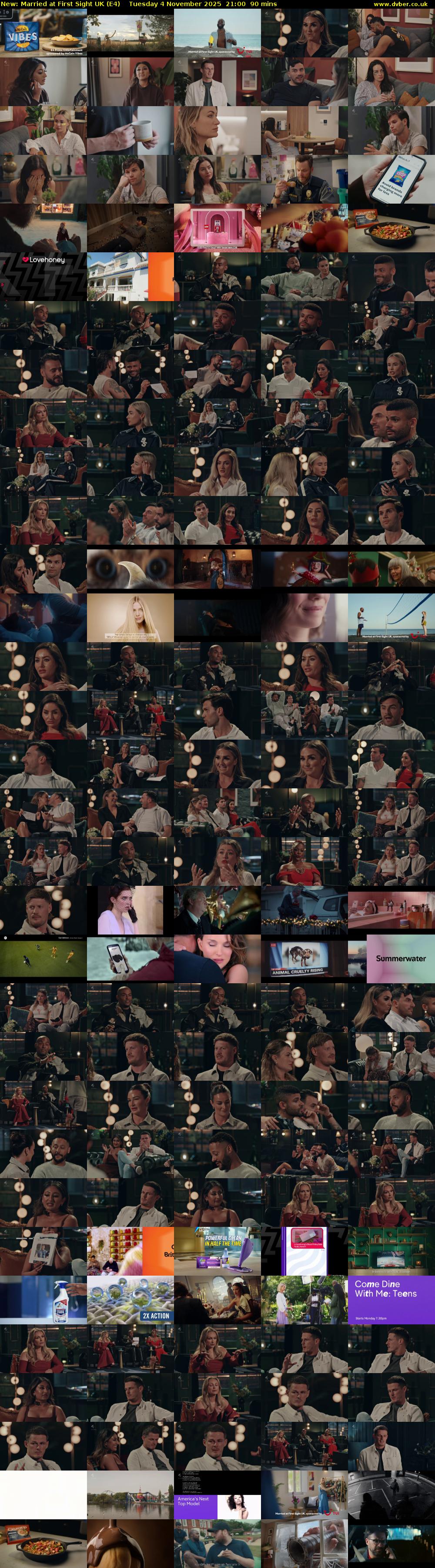 Married at First Sight UK (E4) Tuesday 4 November 2025 21:00 - 22:30