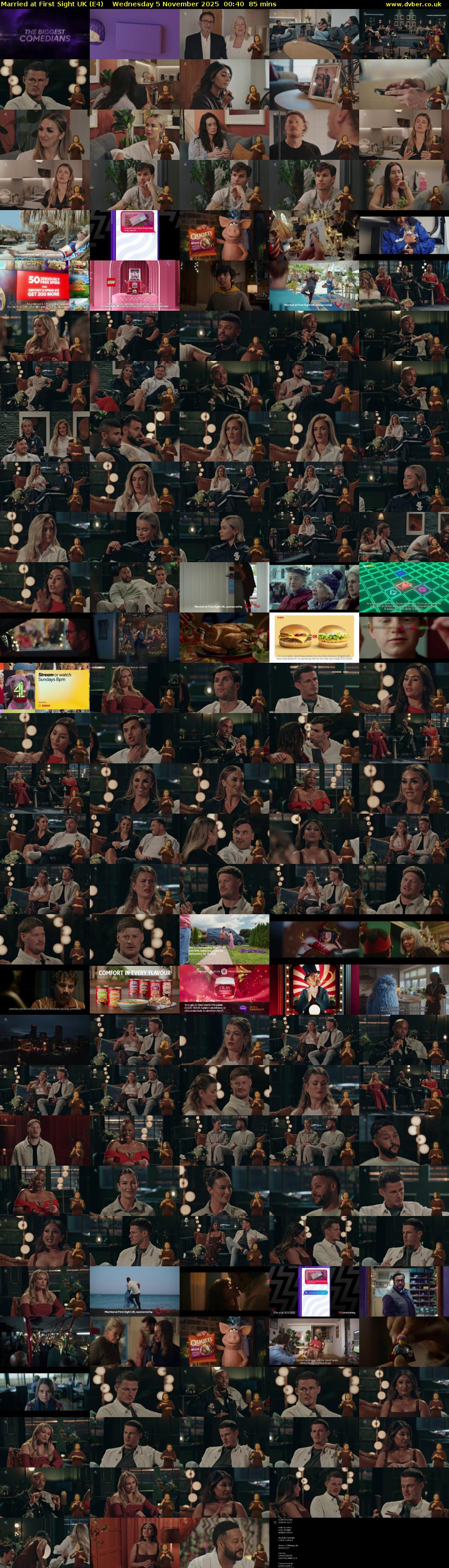 Married at First Sight UK (E4) Wednesday 5 November 2025 00:40 - 02:05