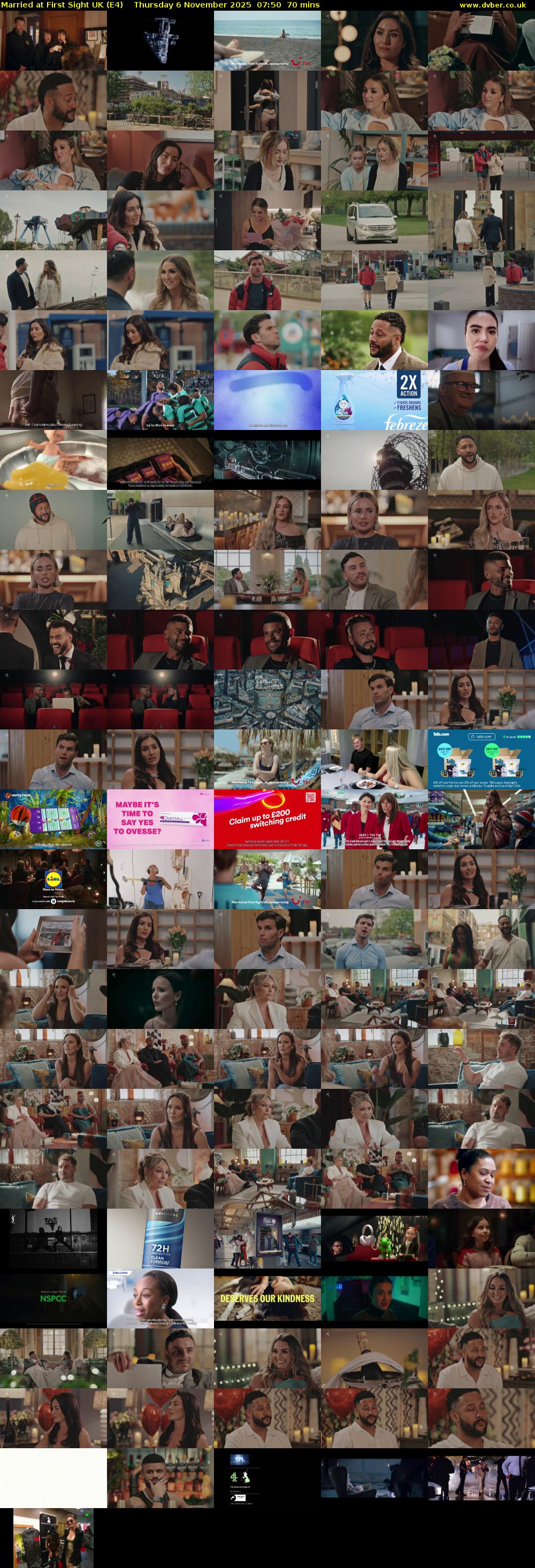 Married at First Sight UK (E4) Thursday 6 November 2025 07:50 - 09:00