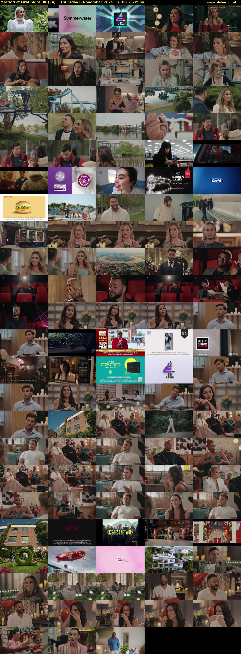 Married at First Sight UK (E4) Thursday 6 November 2025 16:00 - 17:05