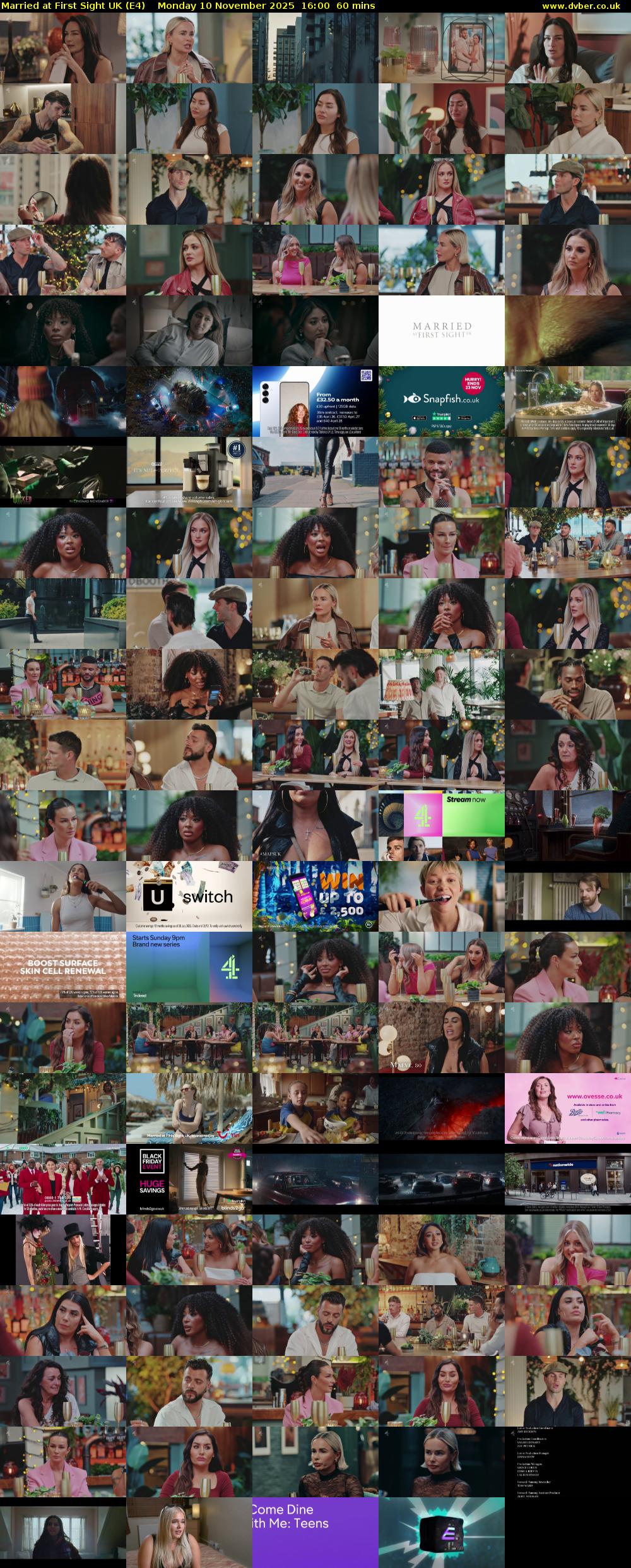 Married at First Sight UK (E4) Monday 10 November 2025 16:00 - 17:00