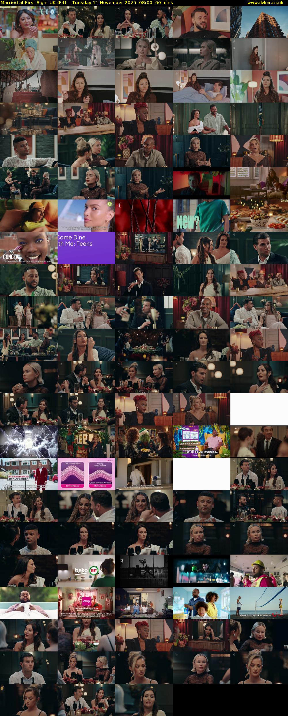 Married at First Sight UK (E4) Tuesday 11 November 2025 08:00 - 09:00