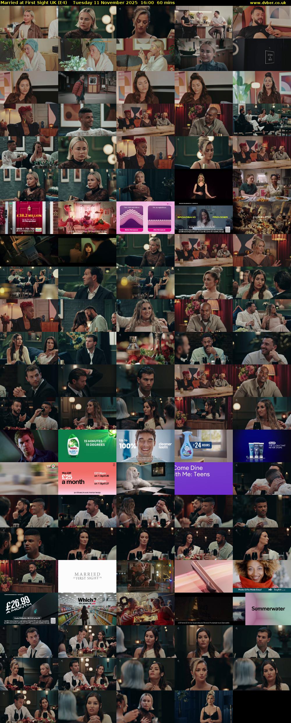 Married at First Sight UK (E4) Tuesday 11 November 2025 16:00 - 17:00