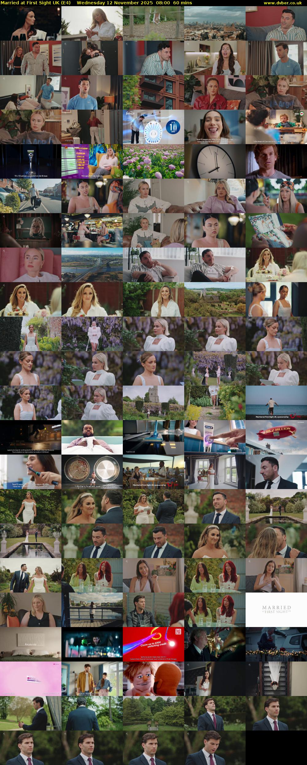 Married at First Sight UK (E4) Wednesday 12 November 2025 08:00 - 09:00