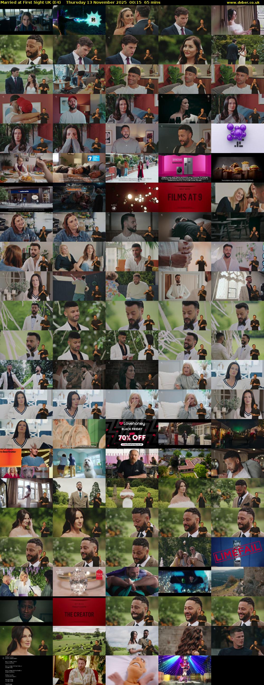 Married at First Sight UK (E4) Thursday 13 November 2025 00:15 - 01:20