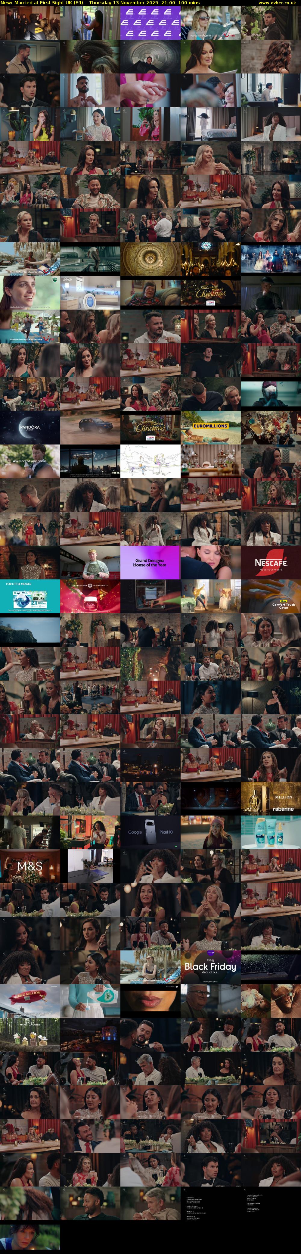 Married at First Sight UK (E4) Thursday 13 November 2025 21:00 - 22:40