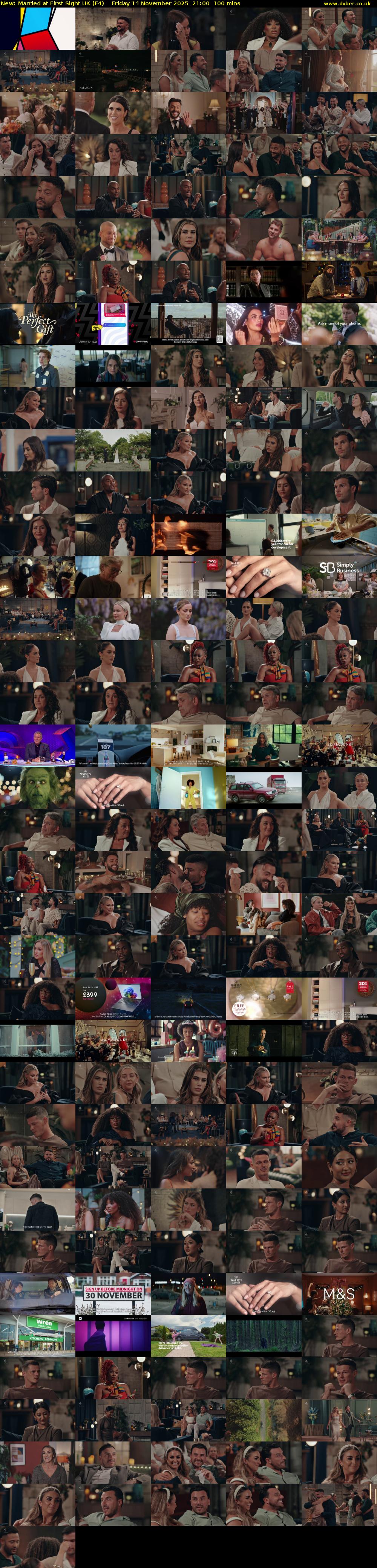 Married at First Sight UK (E4) Friday 14 November 2025 21:00 - 22:40